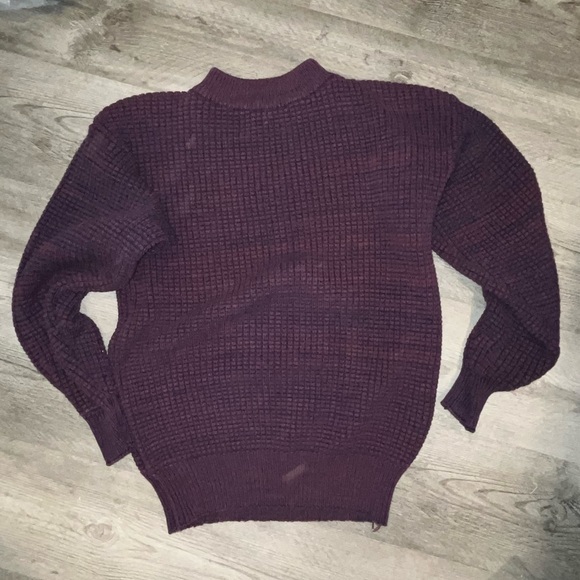 DARK PURPLE KNIT SWEATER, so cozy!!! - Picture 1 of 1